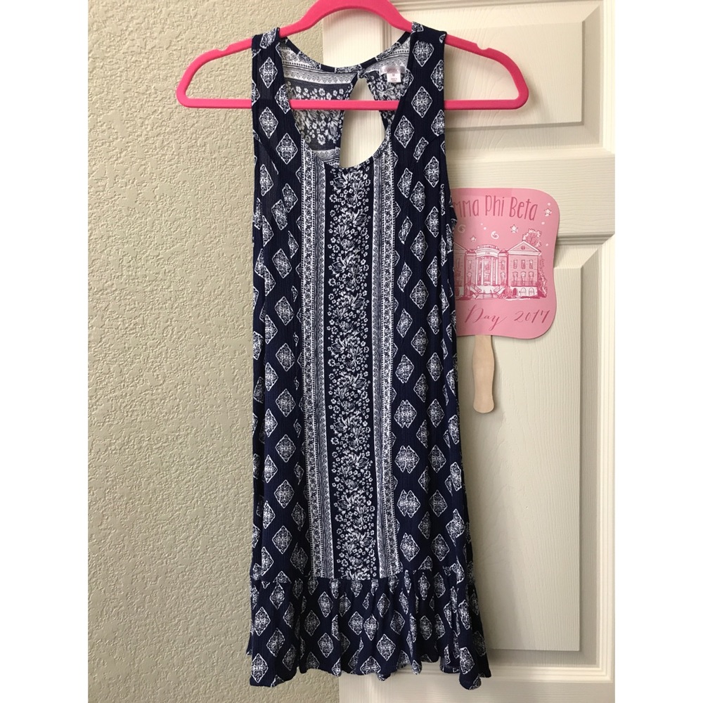 Patterned shift dress